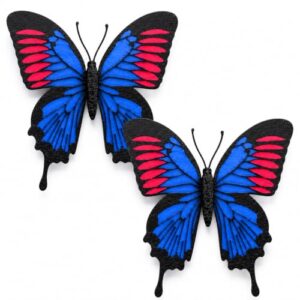 RUDRILA Butterfly Fridge Magnets, Set of 2, 10 x 10 cm