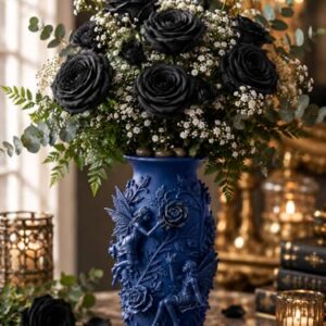 Rudrila Fairy Floral Vase Blue