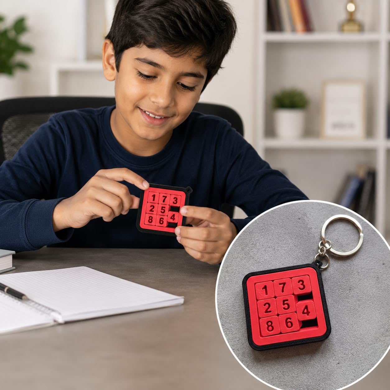 RUDRILA Sliding Puzzle Keychain - image 3