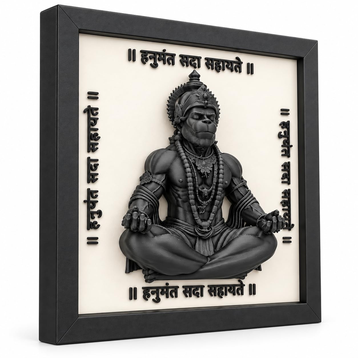 RUDRILA 3D Hanuman Wall Art 15 x 15 cm - image 2